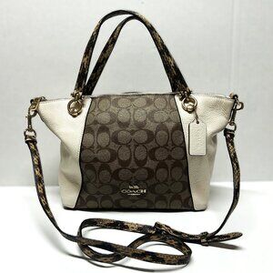 COACH two tone handbag Bag No H2182-C7261